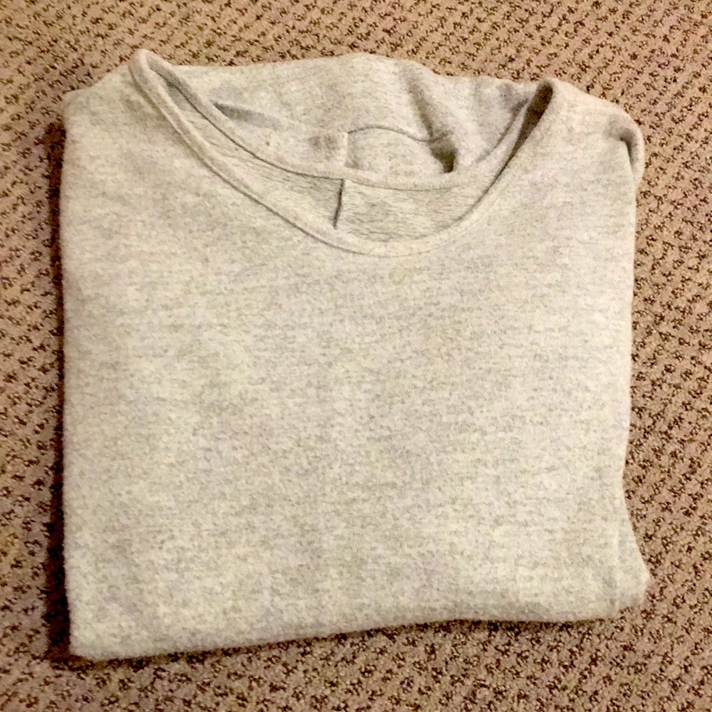 Brand new 3 quarter length grey soft shirt